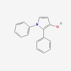 molecular formula C16H13NO B14295823 1,2-Diphenyl-1H-pyrrol-3-ol CAS No. 118060-84-7