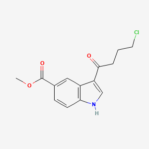 Methyl 3-(4-chlorobutanoyl)-1H-indole-5-carboxylate