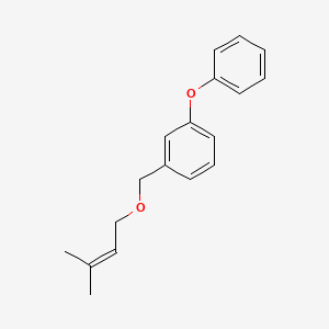 1-{[(3-Methylbut-2-en-1-yl)oxy]methyl}-3-phenoxybenzene