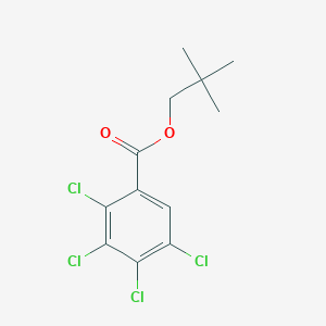 molecular formula C12H12Cl4O2 B14295839 2,2-Dimethylpropyl 2,3,4,5-tetrachlorobenzoate CAS No. 120530-38-3