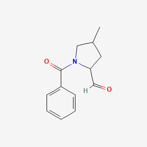 1-Benzoyl-4-methylpyrrolidine-2-carbaldehyde