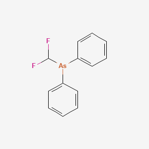 Difluoromethyl(diphenyl)arsane