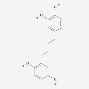 4-[4-(2,5-Dihydroxyphenyl)butyl]benzene-1,2-diol