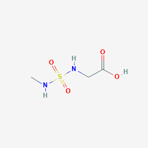 molecular formula C3H8N2O4S B1429590 2-[(甲基磺酰氨基)氨基]乙酸 CAS No. 1593743-89-5