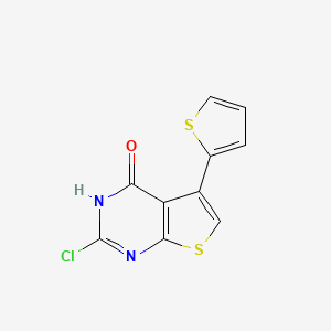 molecular formula C10H5ClN2OS2 B1429591 2-chloro-5-(2-thienyl)thieno[2,3-d]pyrimidin-4(3H)-one CAS No. 1420856-90-1