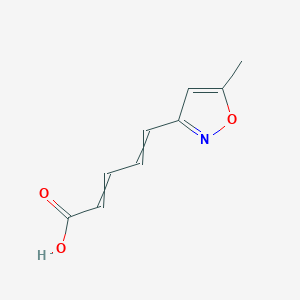 5-(5-Methyl-1,2-oxazol-3-yl)penta-2,4-dienoic acid