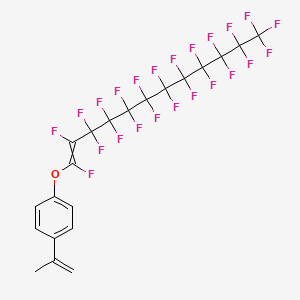 1-(Prop-1-en-2-yl)-4-[(1,2,3,3,4,4,5,5,6,6,7,7,8,8,9,9,10,10,11,11,12,12,12-tricosafluorododec-1-en-1-yl)oxy]benzene