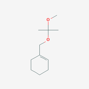 1-{[(2-Methoxypropan-2-yl)oxy]methyl}cyclohex-1-ene