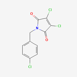 3,4-Dichloro-1-[(4-chlorophenyl)methyl]-1H-pyrrole-2,5-dione