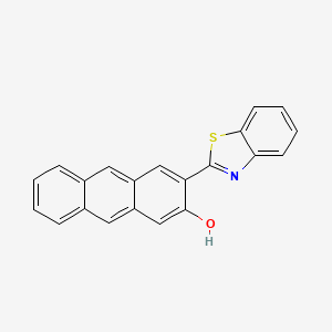 molecular formula C21H13NOS B14295977 3-(1,3-Benzothiazol-2(3H)-ylidene)anthracen-2(3H)-one CAS No. 116646-52-7