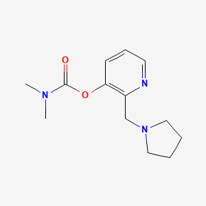 2-[(Pyrrolidin-1-yl)methyl]pyridin-3-yl dimethylcarbamate