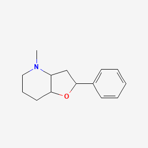 molecular formula C14H19NO B14296008 4-Methyl-2-phenyloctahydrofuro[3,2-b]pyridine CAS No. 112462-89-2