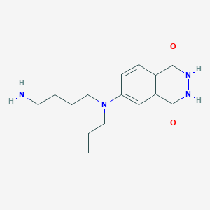 molecular formula C15H22N4O2 B14296025 6-[(4-Aminobutyl)(propyl)amino]-2,3-dihydrophthalazine-1,4-dione CAS No. 113120-81-3