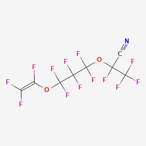 2,3,3,3-Tetrafluoro-2-{1,1,2,2,3,3-hexafluoro-3-[(trifluoroethenyl)oxy]propoxy}propanenitrile