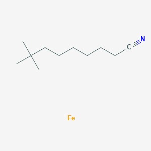 molecular formula C11H21FeN B14296047 8,8-Dimethylnonanenitrile;iron CAS No. 115677-47-9