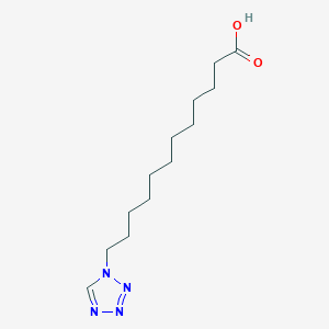 molecular formula C13H24N4O2 B14296081 1H-Tetrazole-1-dodecanoic acid CAS No. 117027-70-0