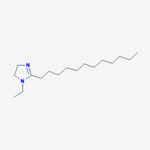 molecular formula C17H34N2 B14296109 2-Dodecyl-1-ethyl-4,5-dihydro-1H-imidazole CAS No. 114289-16-6