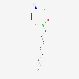 molecular formula C12H26BNO2 B1429612 2-辛基-1,3,6,2-二氧杂硼杂环己烷 CAS No. 96508-56-4