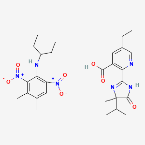 molecular formula C28H38N6O7 B14296128 Pursuit Plus CAS No. 114655-67-3