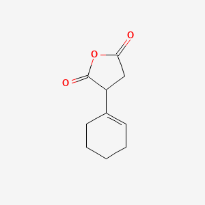 molecular formula C10H12O3 B14296163 2,5-Furandione, 3-(cyclohexenyl)dihydro- CAS No. 120114-17-2