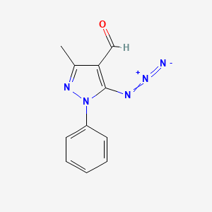 1H-Pyrazole-4-carboxaldehyde, 5-azido-3-methyl-1-phenyl-