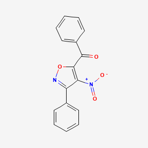 (4-Nitro-3-phenyl-1,2-oxazol-5-yl)-phenylmethanone