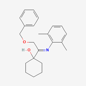 1-[(1E)-2-(Benzyloxy)-N-(2,6-dimethylphenyl)ethanimidoyl]cyclohexan-1-ol