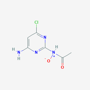 molecular formula C6H7ClN4O2 B14296213 N-Acetyl-4-amino-6-chloropyrimidin-2-amine N-oxide CAS No. 113674-73-0