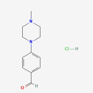 molecular formula C12H17ClN2O B1429623 4-(4-甲基-1-哌嗪基)苯甲醛盐酸盐 CAS No. 1424939-17-2