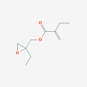 molecular formula C10H16O3 B14296264 (2-Ethyloxiran-2-yl)methyl 2-methylidenebutanoate CAS No. 114646-89-8