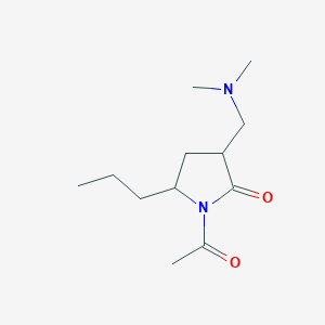 1-Acetyl-3-[(dimethylamino)methyl]-5-propylpyrrolidin-2-one