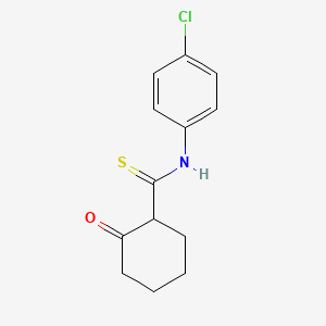 Cyclohexanecarbothioamide, N-(4-chlorophenyl)-2-oxo-