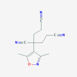 3-(3,5-Dimethyl-1,2-oxazol-4-yl)pentane-1,3,5-tricarbonitrile