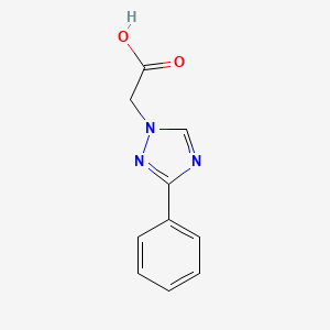 molecular formula C10H9N3O2 B1429633 2-(3-苯基-1H-1,2,4-三唑-1-基)乙酸 CAS No. 1368811-52-2