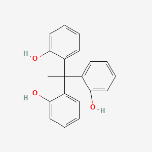 molecular formula C20H18O3 B14296340 2,2',2''-(Ethane-1,1,1-triyl)triphenol CAS No. 125457-87-6