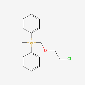 molecular formula C16H19ClOSi B14296348 [(2-Chloroethoxy)methyl](methyl)diphenylsilane CAS No. 112313-26-5