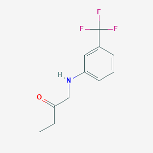 1-[3-(Trifluoromethyl)anilino]butan-2-one