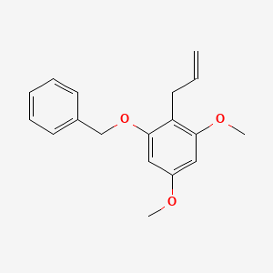 molecular formula C18H20O3 B14296390 1-(Benzyloxy)-3,5-dimethoxy-2-(prop-2-en-1-yl)benzene CAS No. 112890-03-6