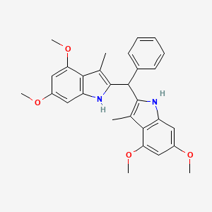 2,2'-(Phenylmethylene)bis(4,6-dimethoxy-3-methyl-1H-indole)