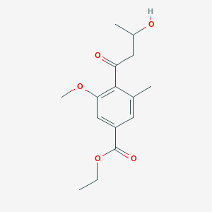 Ethyl 4-(3-hydroxybutanoyl)-3-methoxy-5-methylbenzoate