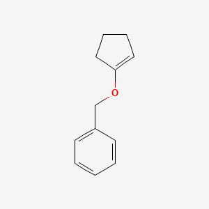 Benzene, [(1-cyclopenten-1-yloxy)methyl]-