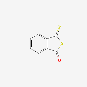 molecular formula C8H4OS2 B14296455 3-Sulfanylidene-2-benzothiophen-1(3H)-one CAS No. 112270-93-6