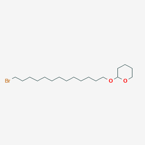 molecular formula C18H35BrO2 B14296457 2-[(13-Bromotridecyl)oxy]oxane CAS No. 116452-12-1