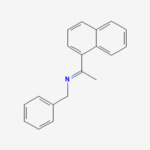 molecular formula C19H17N B14296471 (1E)-N-Benzyl-1-(naphthalen-1-yl)ethan-1-imine CAS No. 125331-38-6