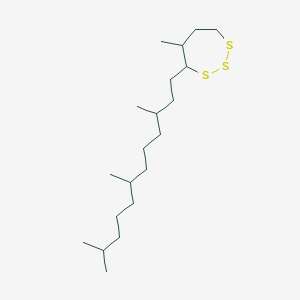 molecular formula C20H40S3 B14296473 5-Methyl-4-(3,7,11-trimethyldodecyl)-1,2,3-trithiepane CAS No. 125617-58-5