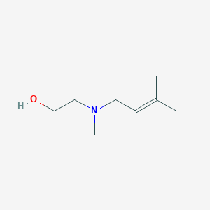 molecular formula C8H17NO B1429649 2-[Methyl(3-methylbut-2-en-1-yl)amino]ethan-1-ol CAS No. 1250038-76-6