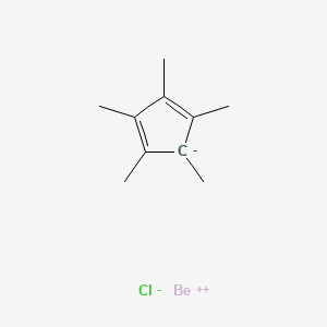 beryllium;1,2,3,4,5-pentamethylcyclopenta-1,3-diene;chloride