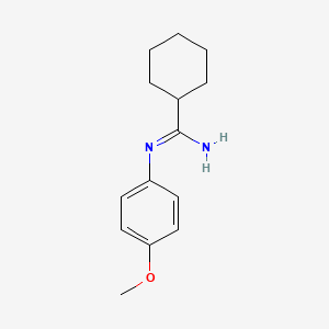 N'-(4-methoxyphenyl)cyclohexanecarboximidamide