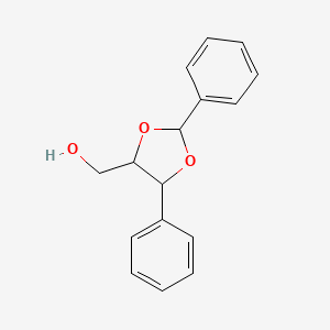 molecular formula C16H16O3 B14296525 (2,5-Diphenyl-1,3-dioxolan-4-yl)methanol CAS No. 116070-57-6