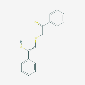 1-Phenyl-2-[(2-phenyl-2-sulfanylethenyl)sulfanyl]ethane-1-thione